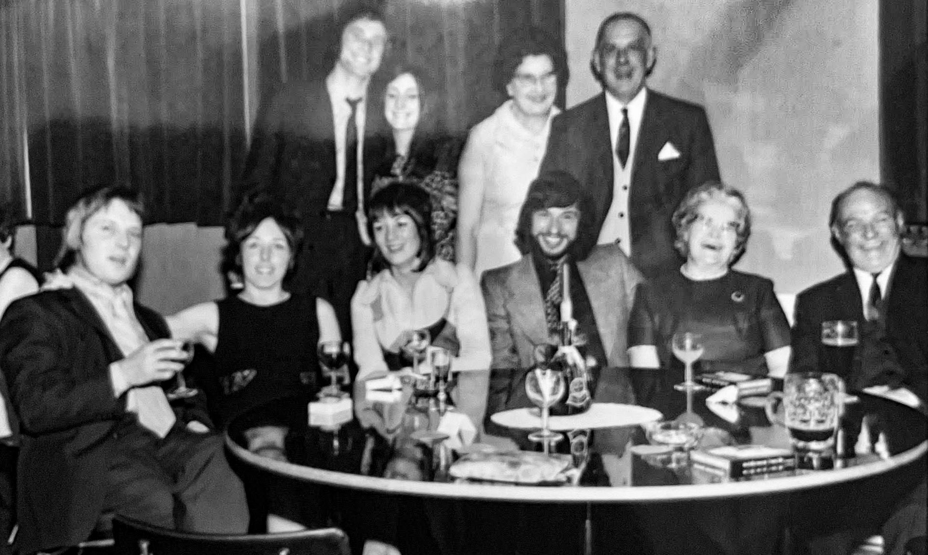 1972 Kingsbury-Express Dairy Christmas dinner. Christine comments "My husband John French was a milkman at Kingsbury for 10 years. His Dad Harry French was a yardman for about 6 years. The Christmas photo was of us, plus my in-laws, the others include Neil, Sandra, and Donna. Christmas tips were marvellous then!" (Courtesy Christine French - Burnt Oak, Edgware, Kingsbury, Queensbury Memories FB Group)