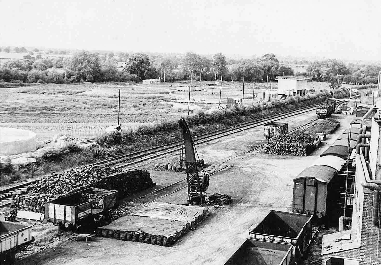 1950's? Minsterley Creamery Rail Siding (From Lorraine Fletcher, Facebook)
