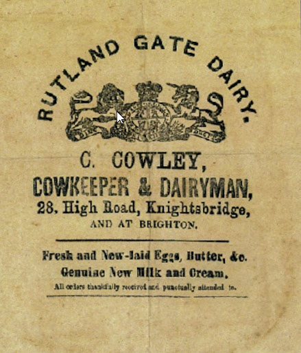 1964 Cowley's Dairies was acquired by Express. (Courtesy RBKC Library)