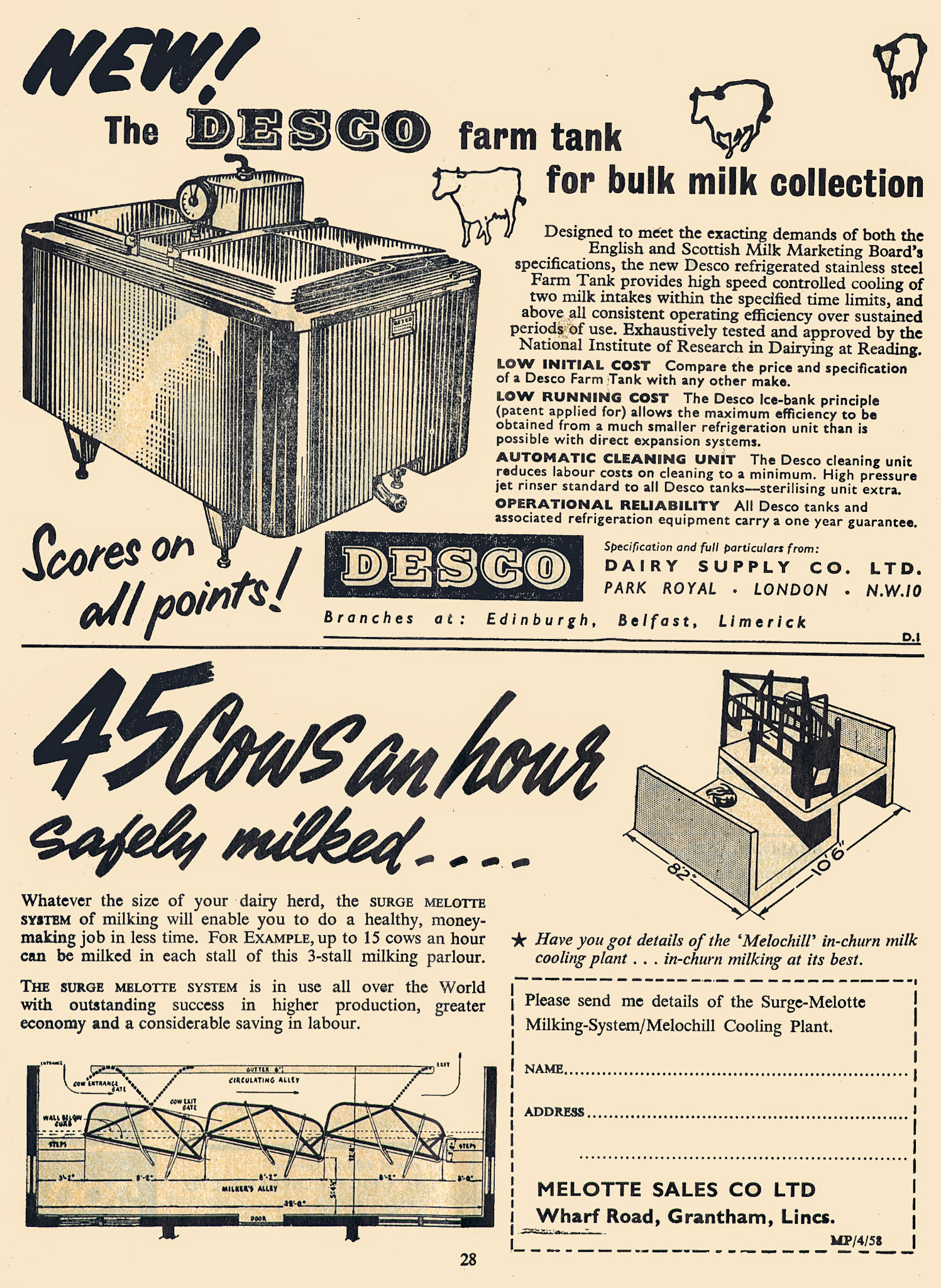 1954 Milk Producer magazine-April (Express Dairy Tales archive)