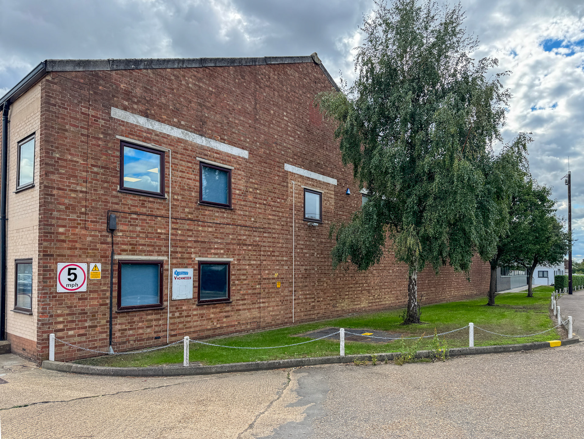 2026 Goldhanger site - looking up towards the old office block. (Express Dairy Tales photographs, September)
