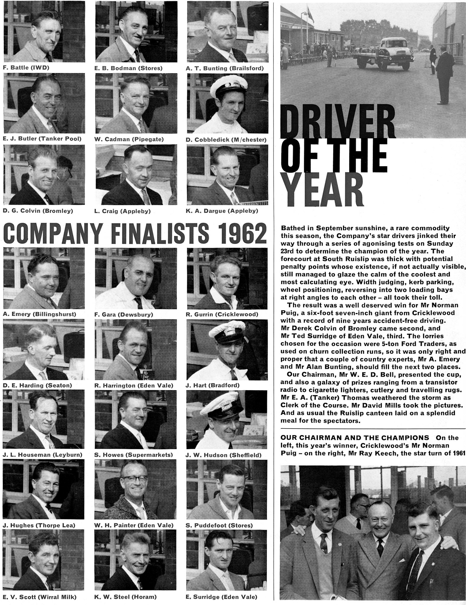 1962 Driver of the Year Competition at South Ruislip