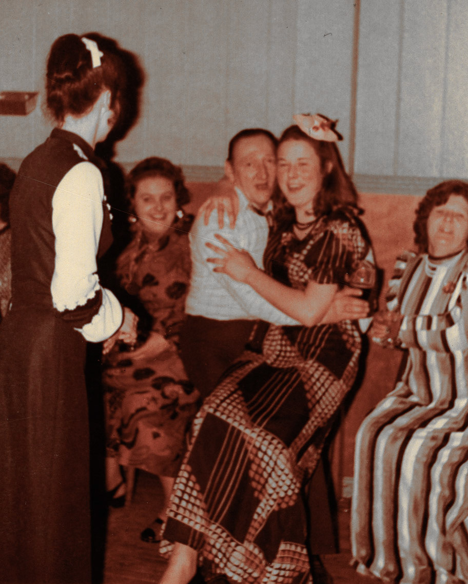 Peter Davies identifies Ken Roberts in the middle, to the left is Ann Davies (my Mum). Far right is Mrs Telford. (Courtesy Joe Lyons)