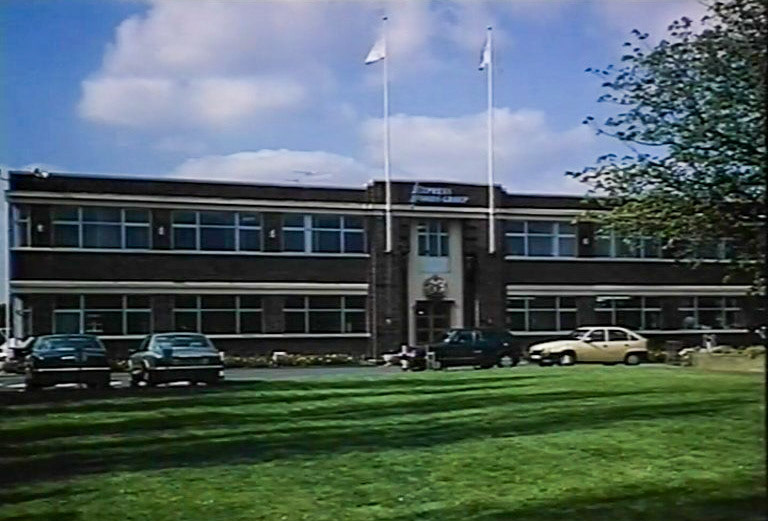 1970s The Express Head Office moved to South Ruislip. (Express 125 Years video still)