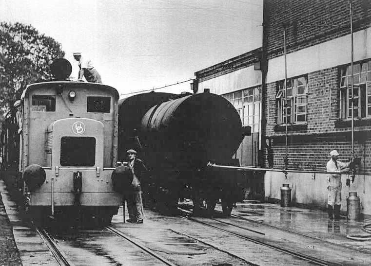 1960s Chard Junction with tanks probably bound for London. (Courtesy John Woodley)