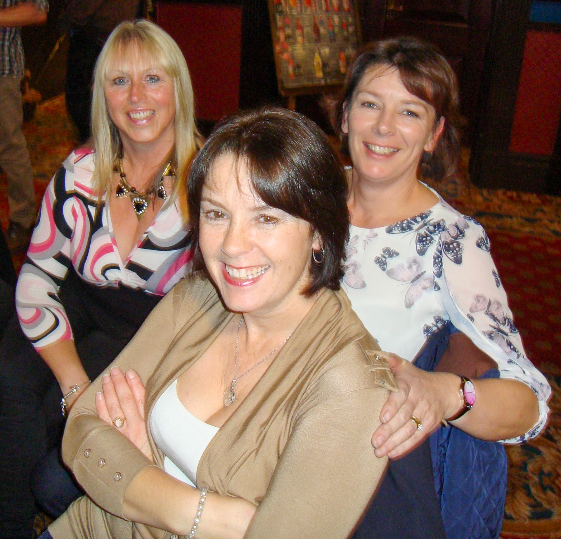 2014 Exeter Staff Reunion. Tracey Hill, Wendy Hawker in the foreground. (Courtesy Phillip Budd)