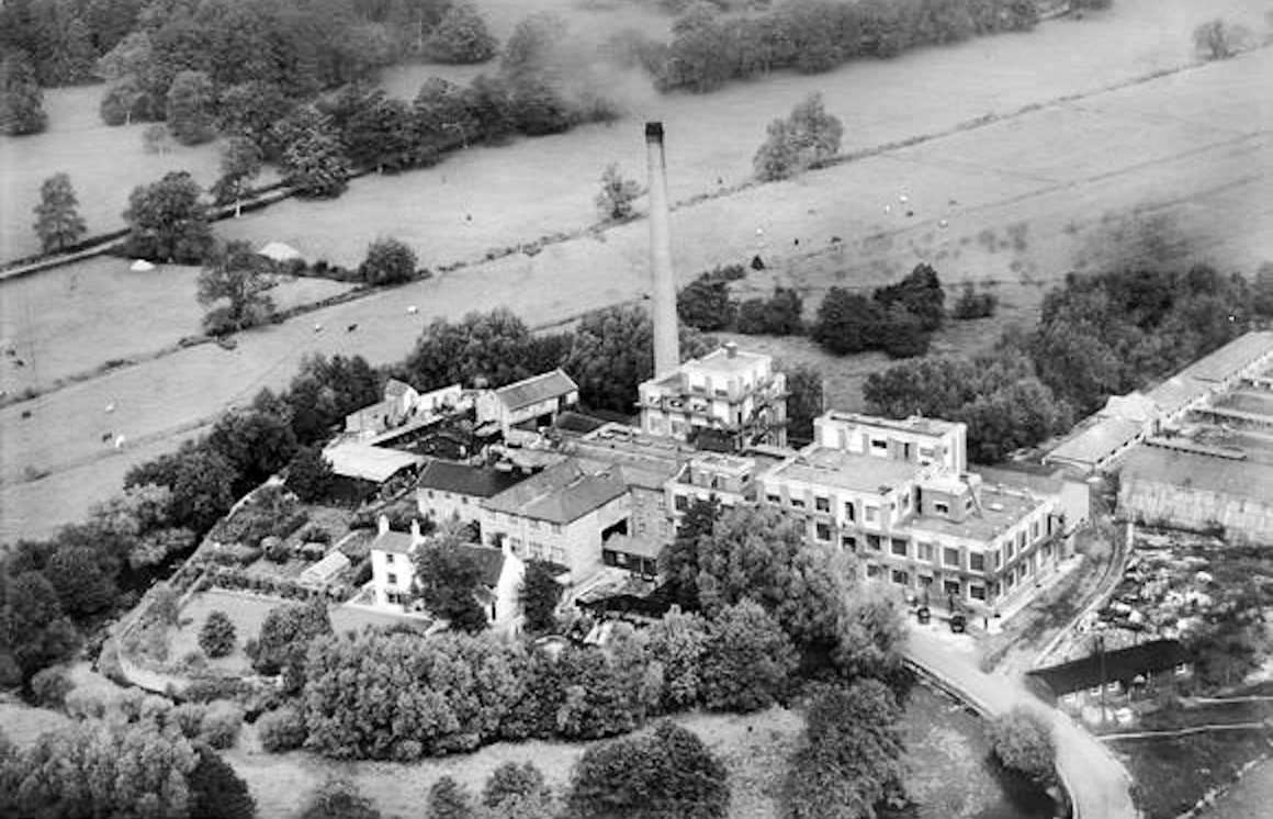 1937 Staplemead. Aerial views of the then Aplin & Barrett site. (Courtesy Colin Carpenter, from BritainFromAbove EPW058919)