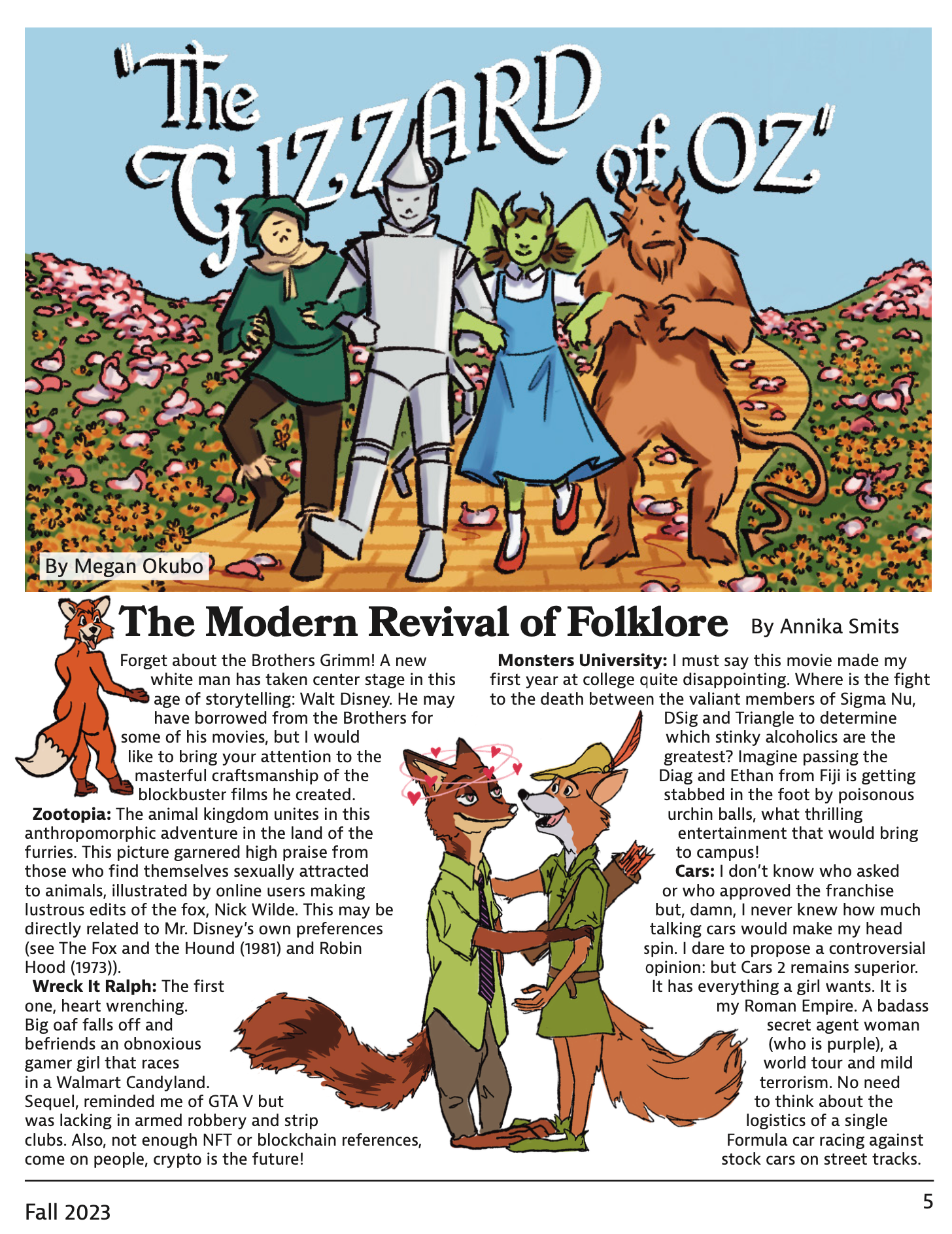 115.2 page layout featuring my piece, 2023