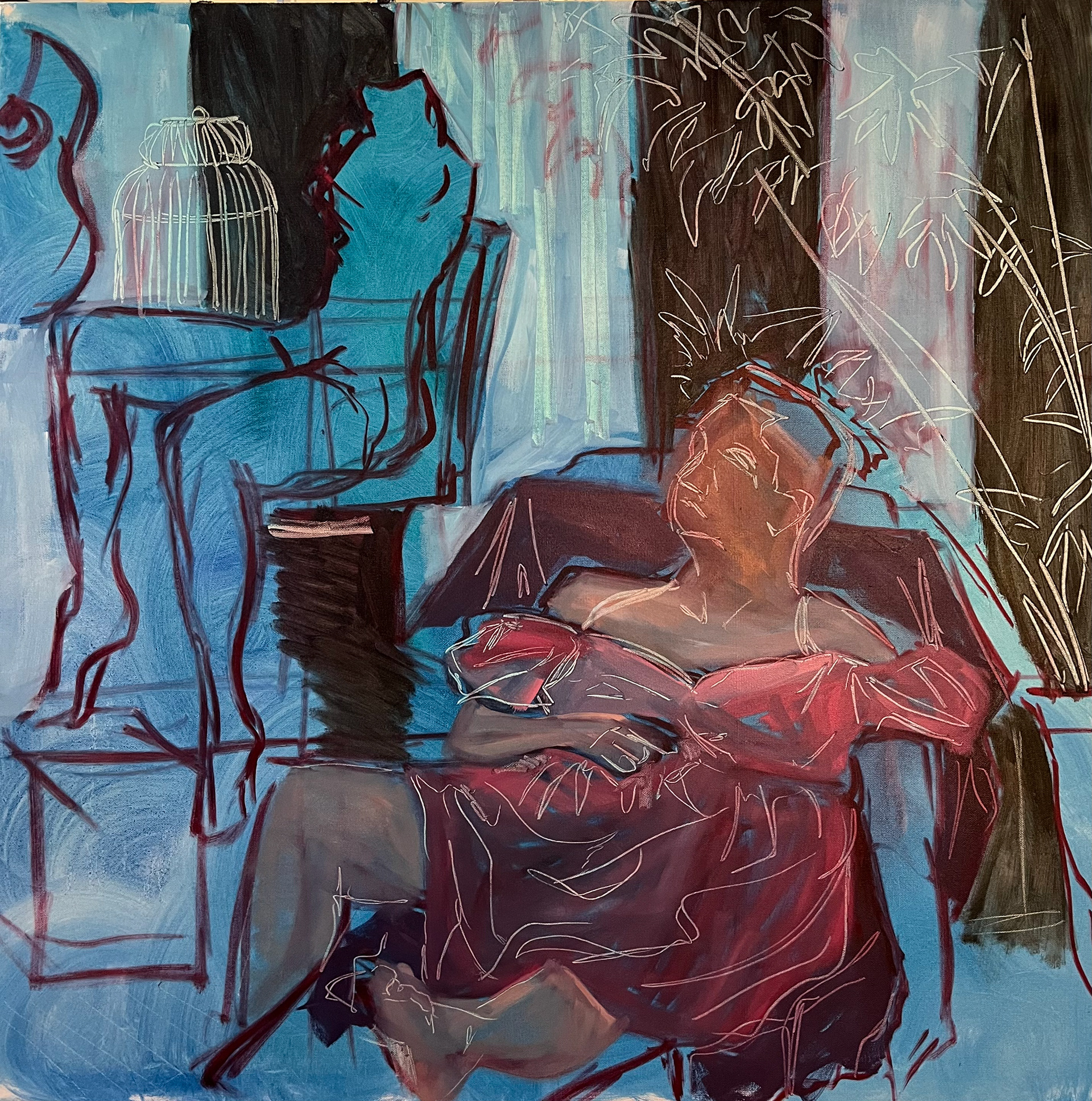 underpainting and subtractive sketching
