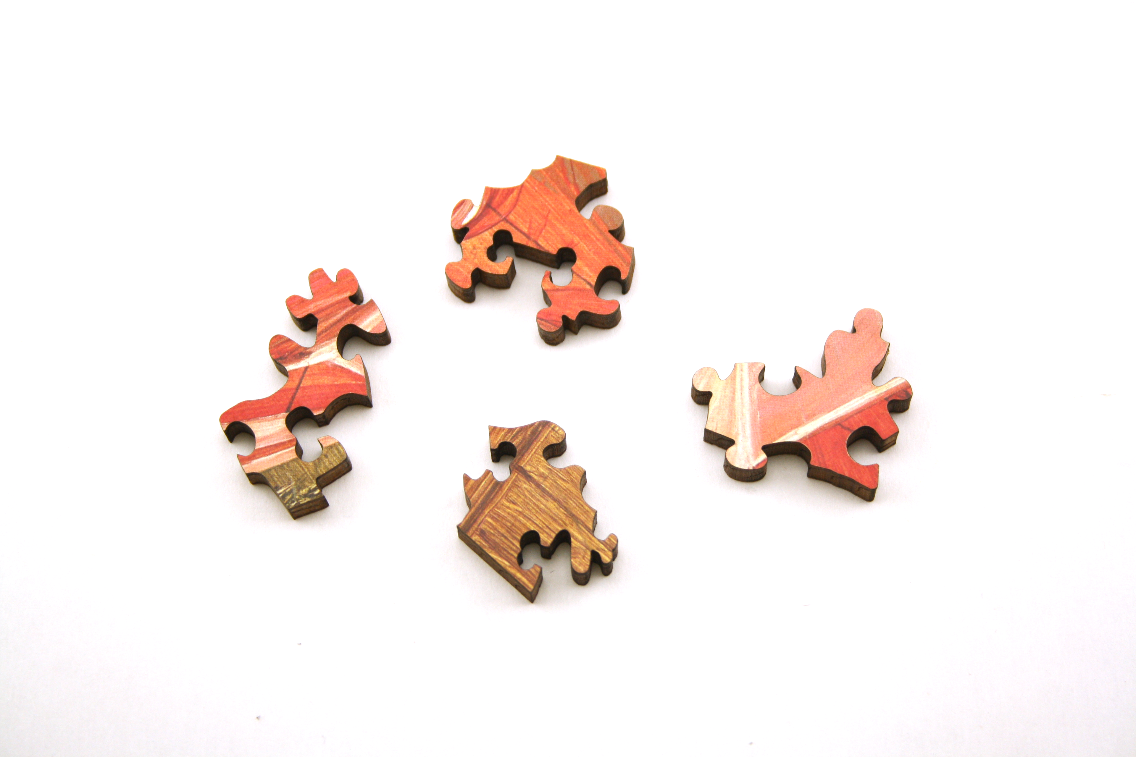 A selection of final pieces, official puzzle is 172 pieces