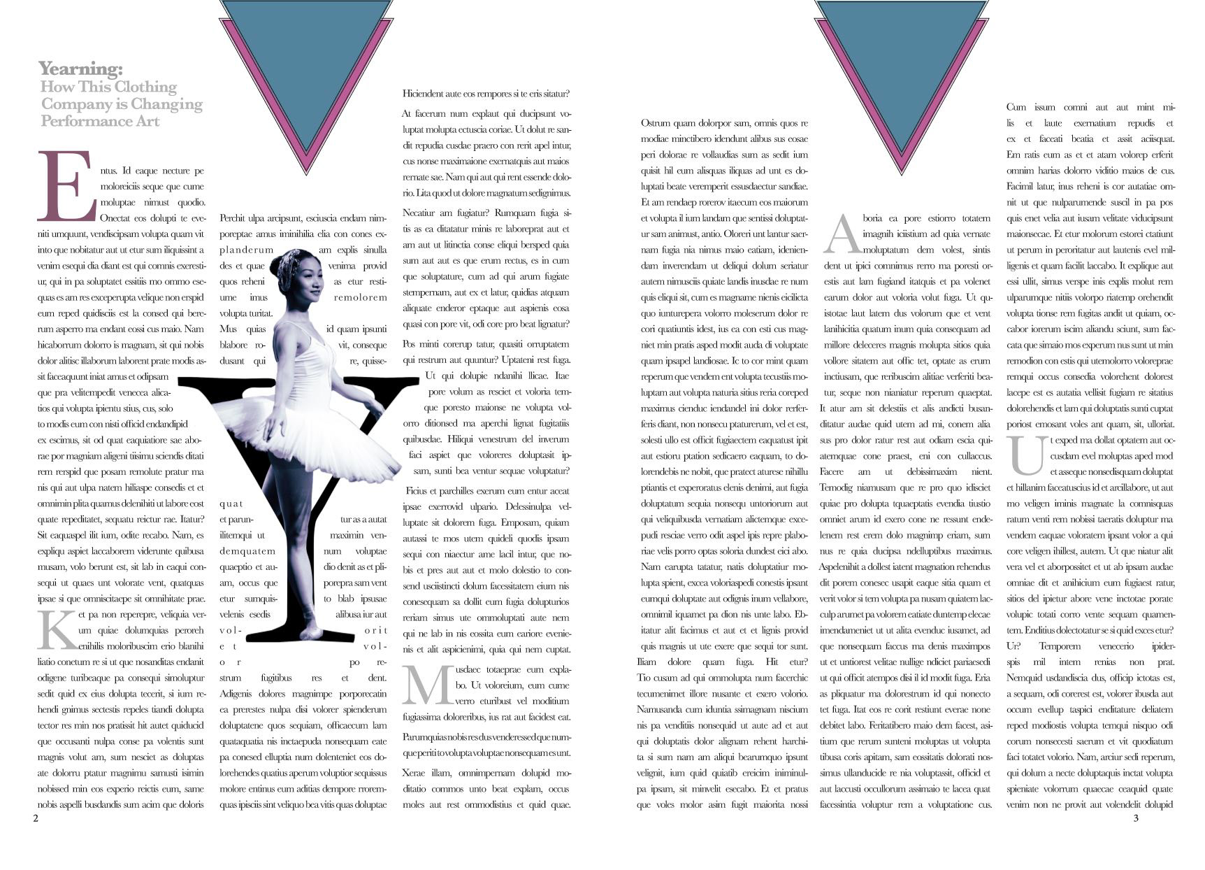 Mock Editorial Spread