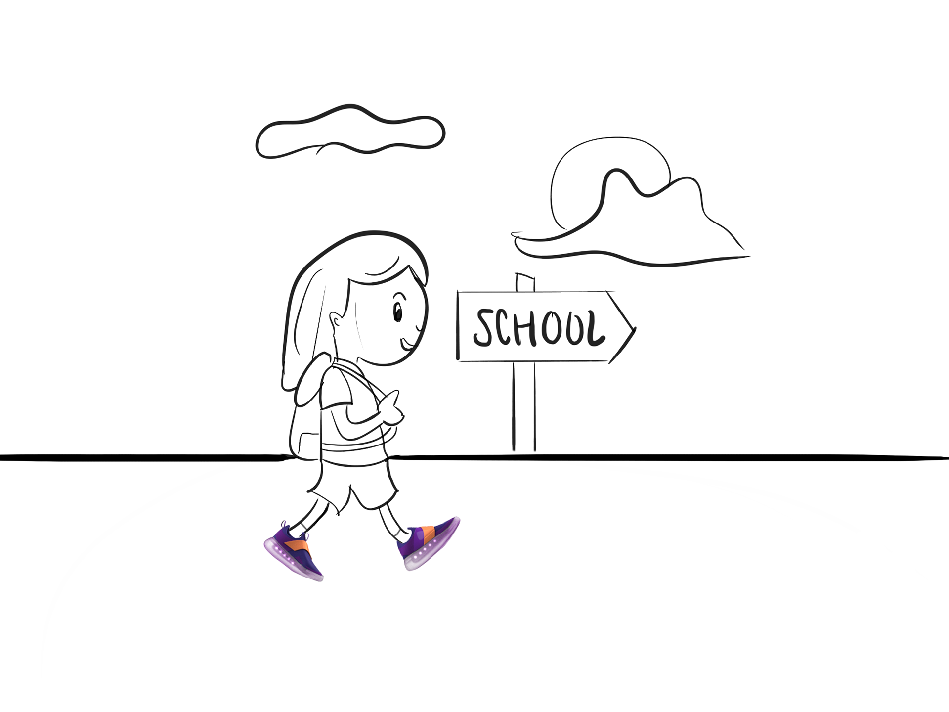 Shoes start glowing according to app settings once motion is detected.