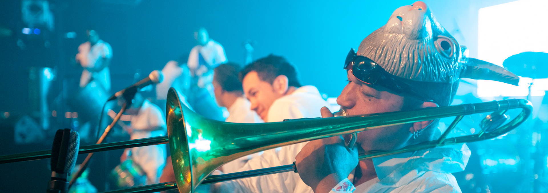 On stage