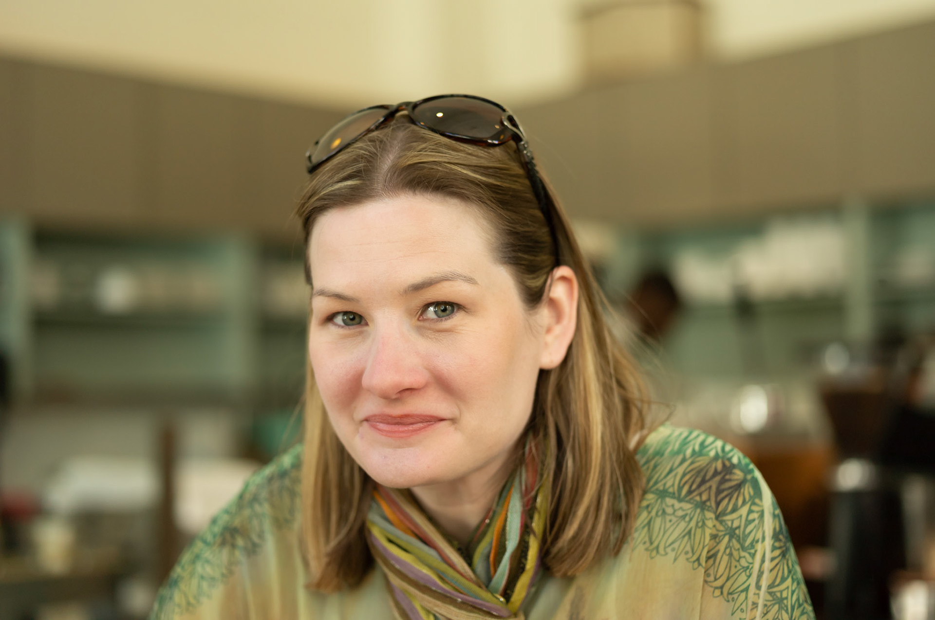 Kate Horneff at Blue Blottle Coffee.