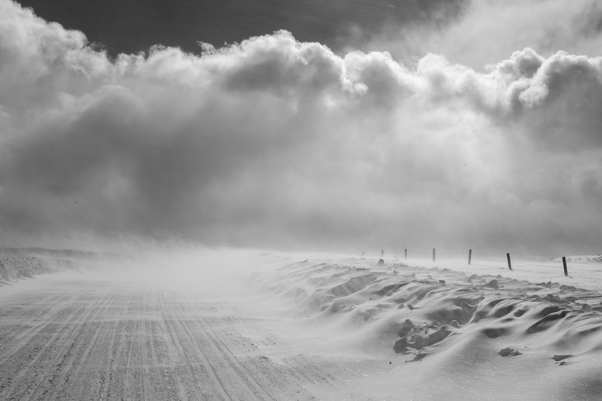 Blowing snow