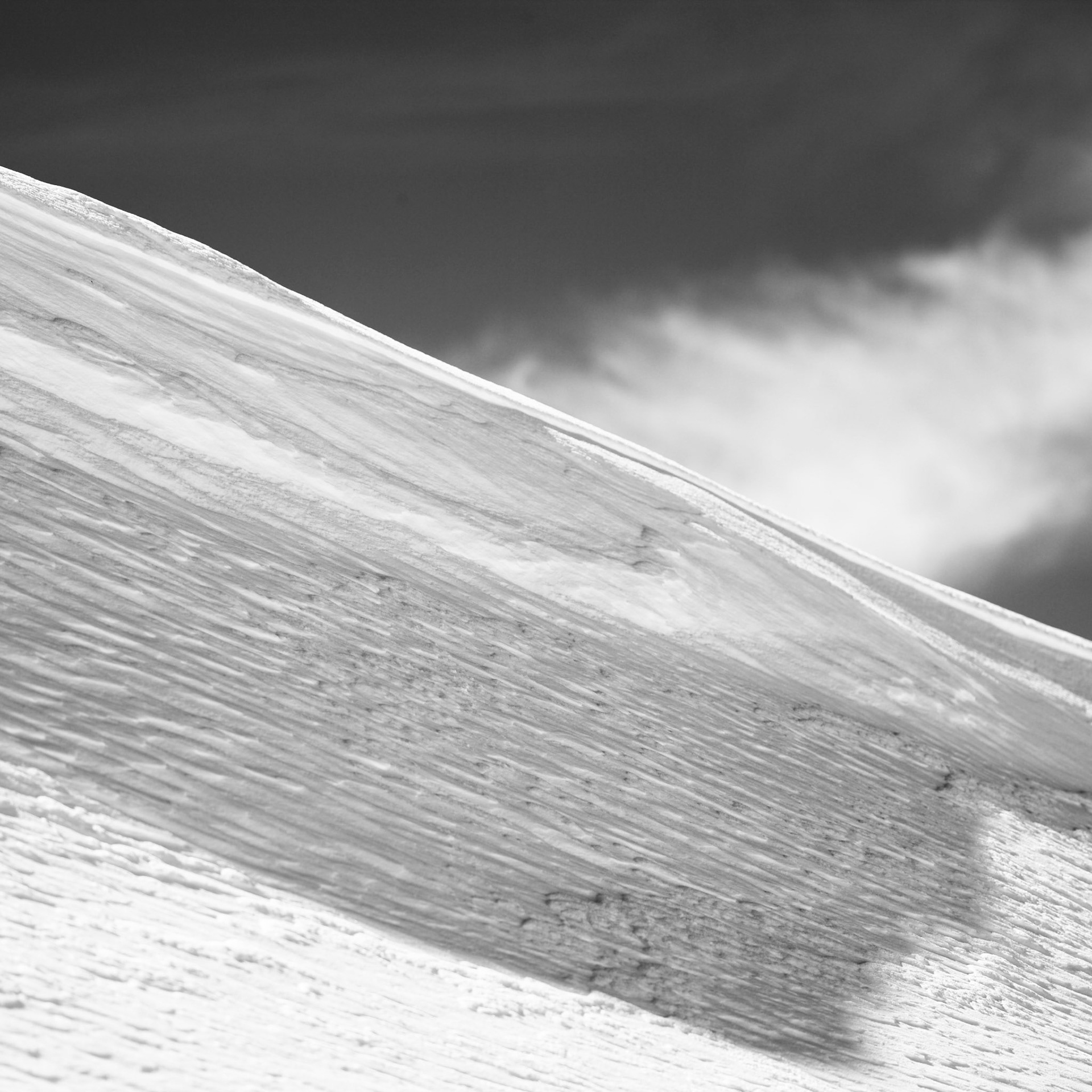Drifting snow