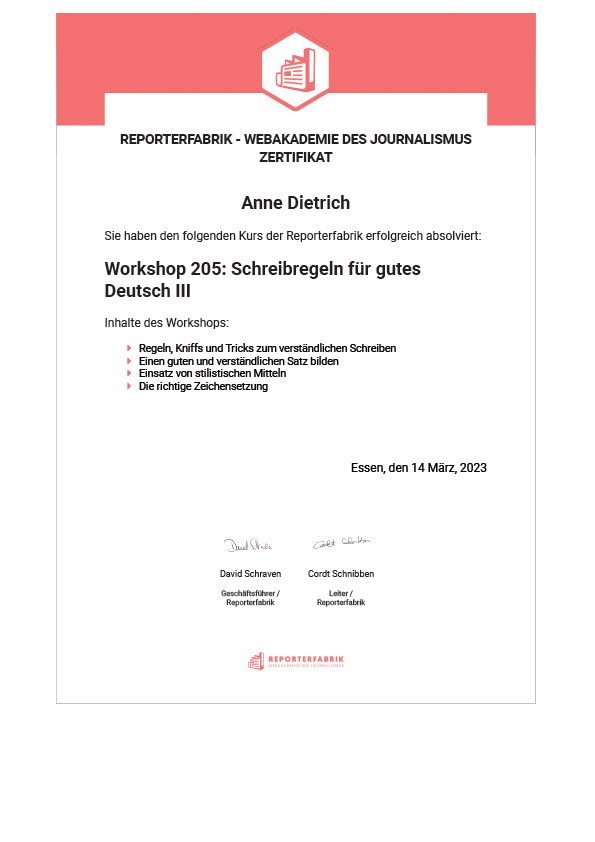 Weiterbildung Verständliche Sprache