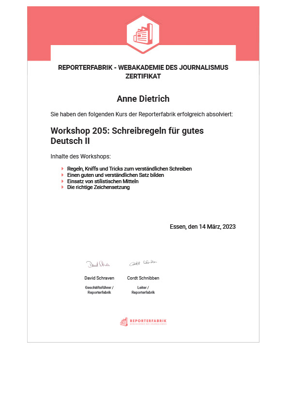 Weiterbildung Verständliche Sprache