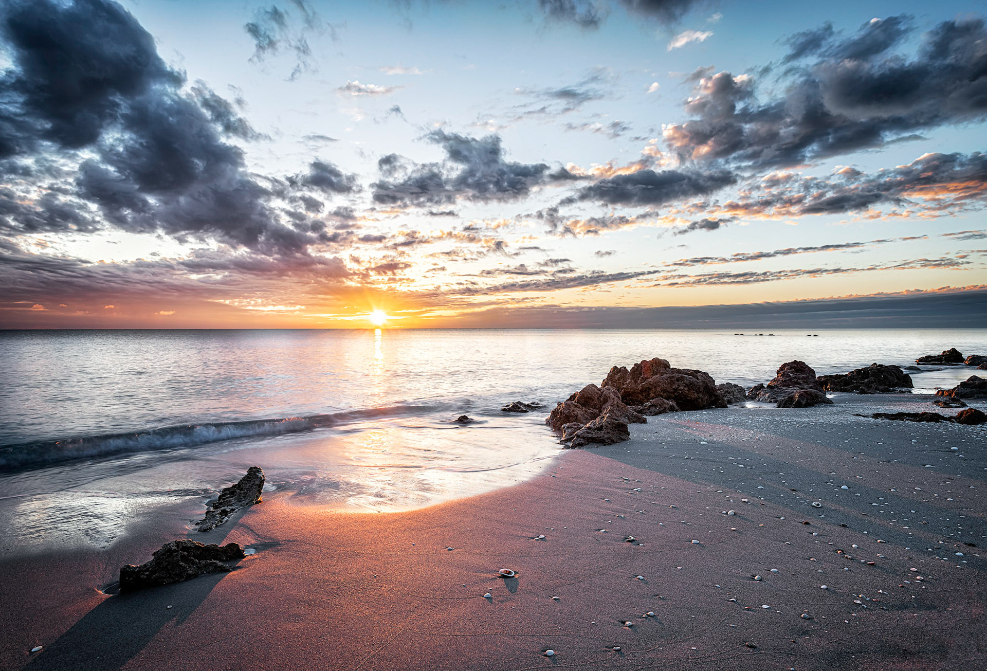 Caspersen Beach Sunset Glow