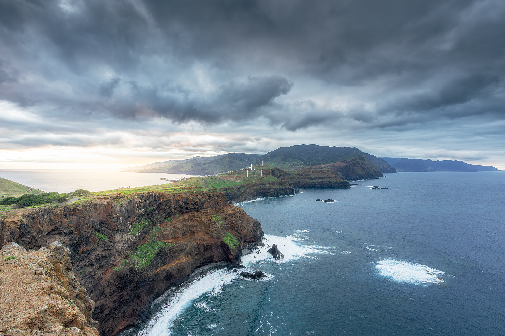 Madeira Coast at Sunset