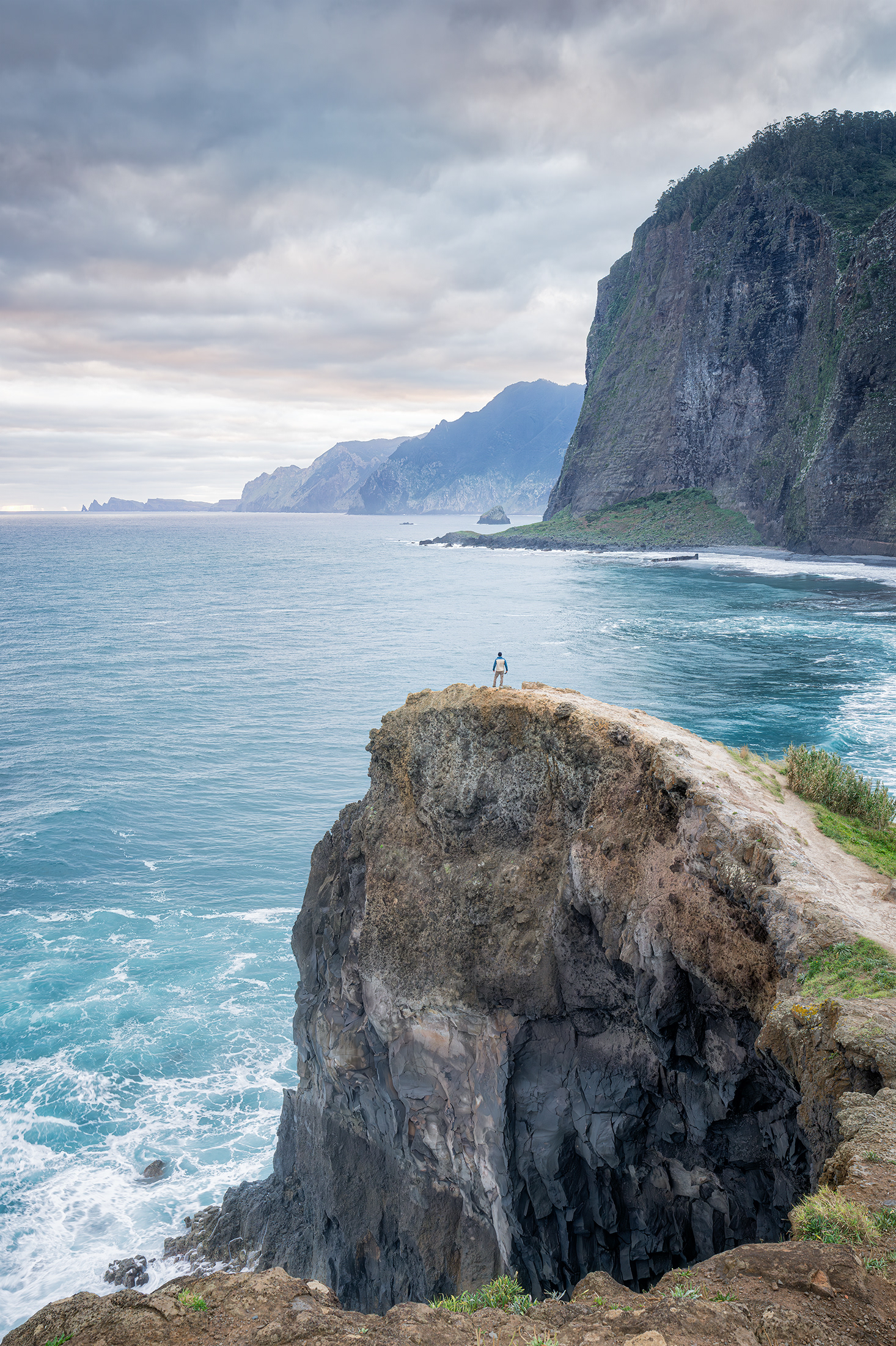 Coastal cliff Madeira Portugal