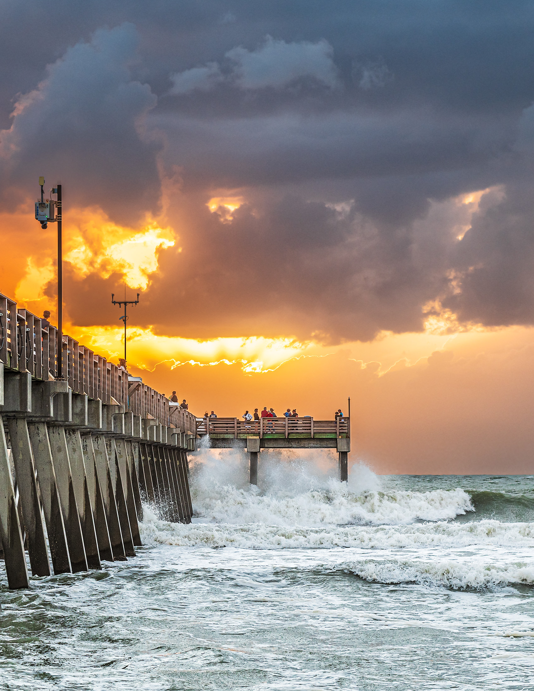 Crashing Waves at Venice Pier