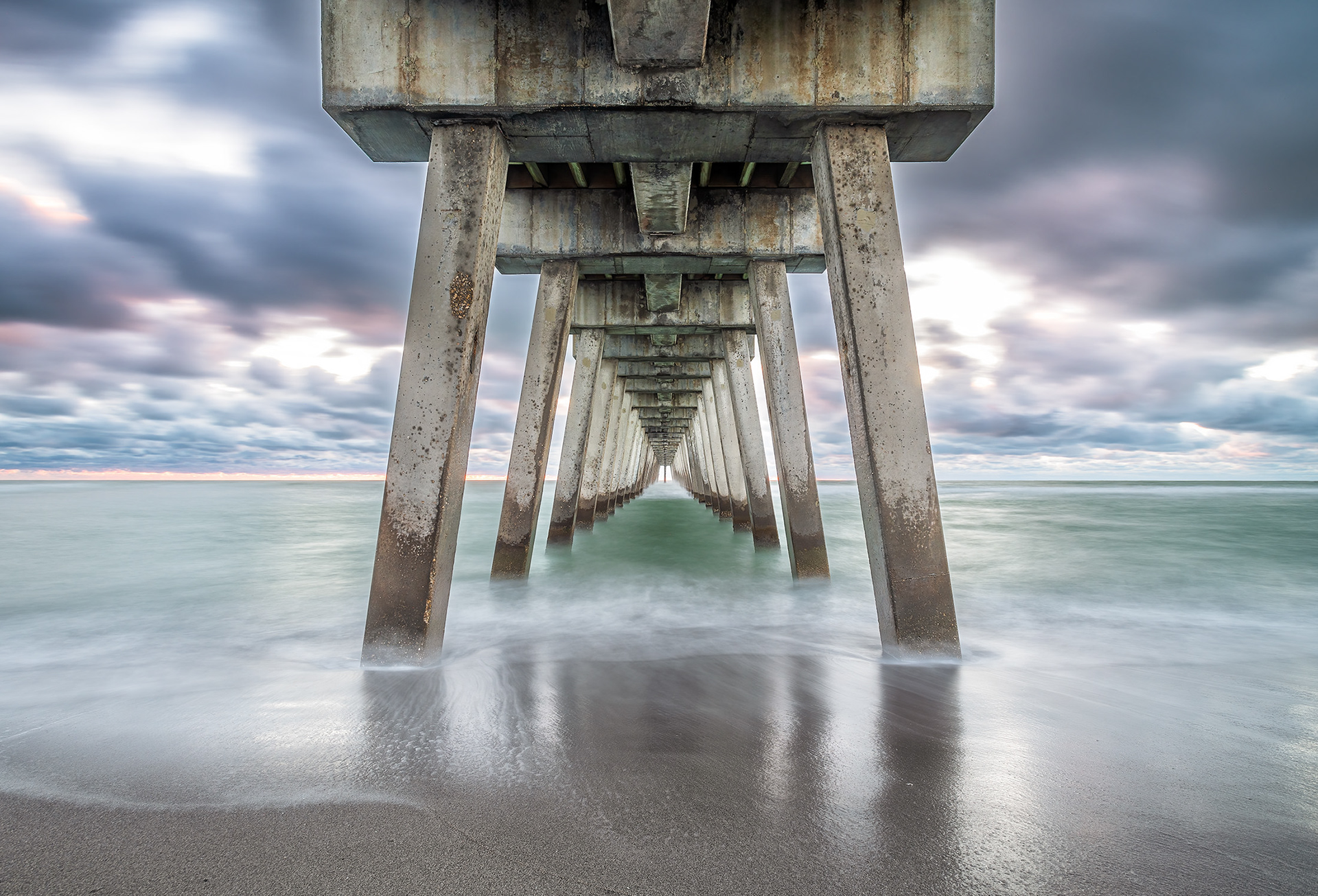 The end of a beautiful day at Venice Fishing Pier