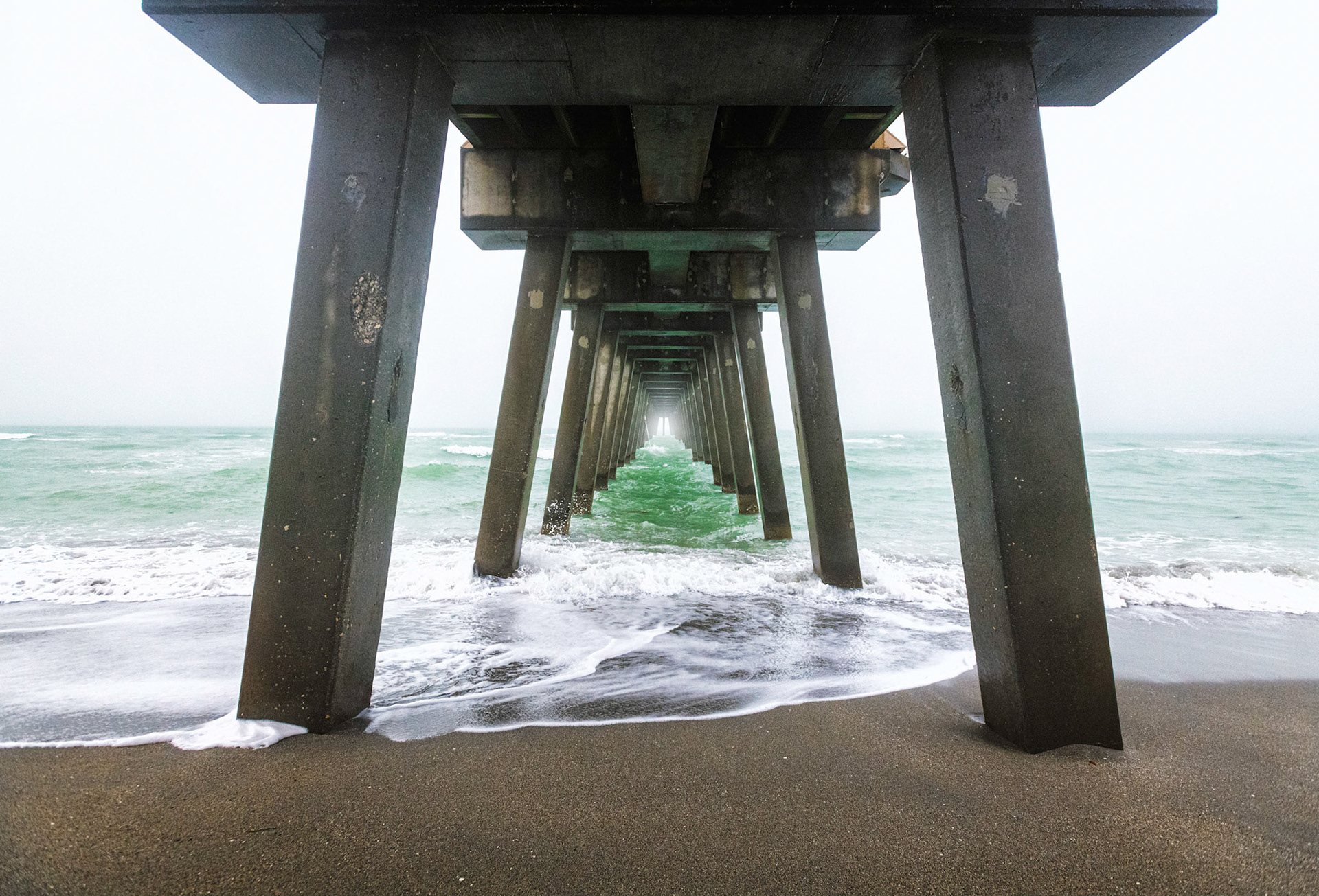 Foggy Venice Fishing Pier