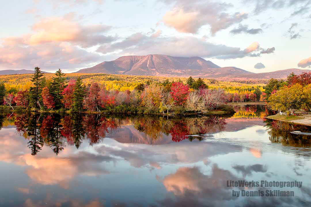 Mt. Katahdin from Abol Bridge - Autumn