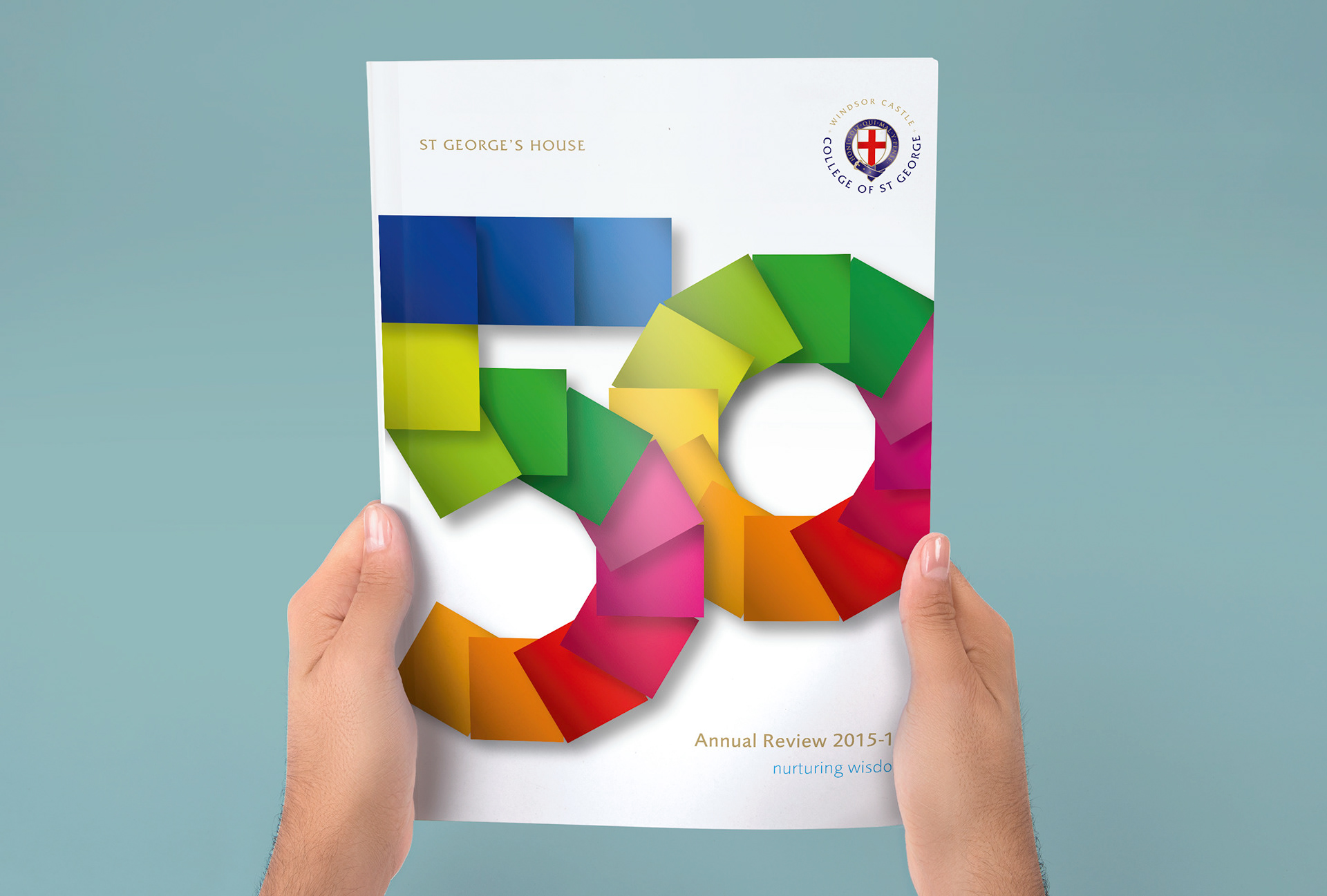 Annual Review design and print for St George's House, Windsor Castle
