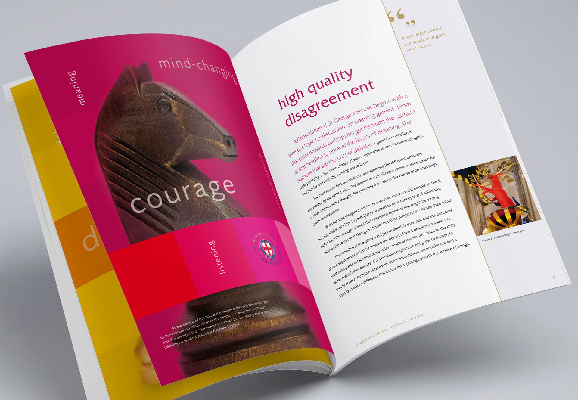 Corporate brochure design for consultation centre St George's House