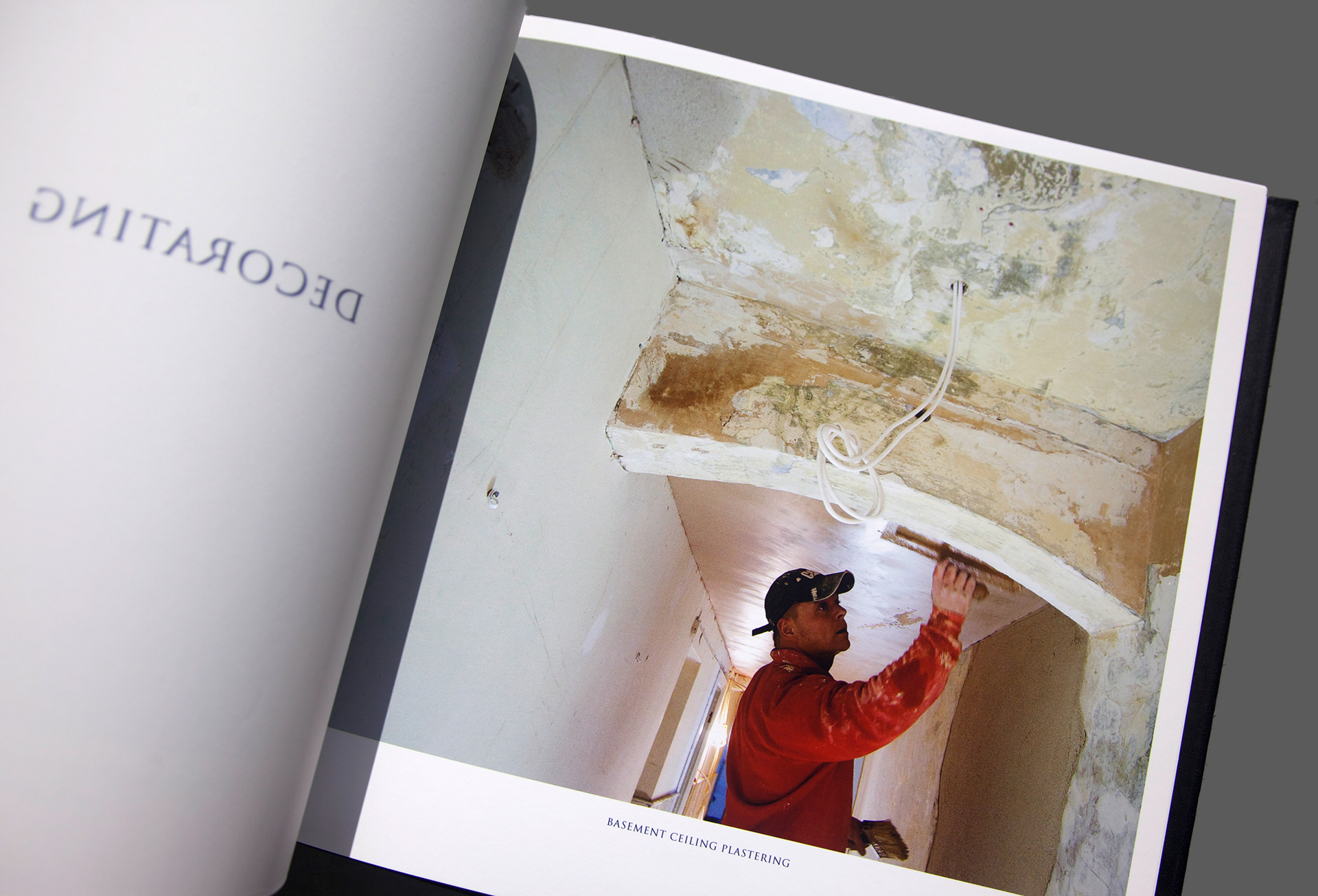 Restoration photography and document for a benefactor of St George's Chapel, Windsor Castle - Plastering