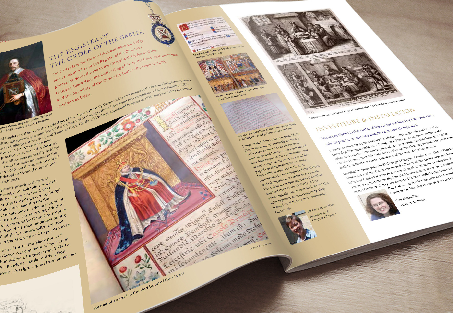 Magazine design for St George's Chapel, Windsor Castle
