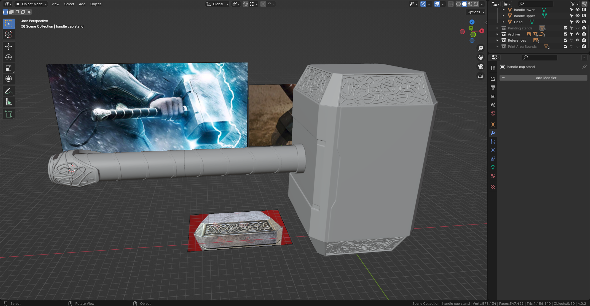 Mjolnir Blender model