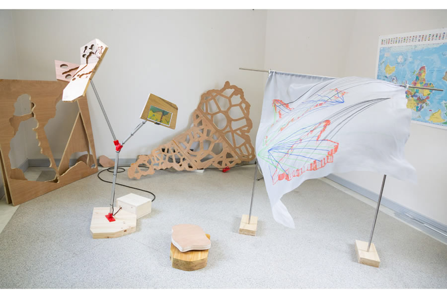 Layers in flux. Trabajo de estudio para la exposición en Galeria Fernando Santos in  Porto Portugal (Junio 2016)