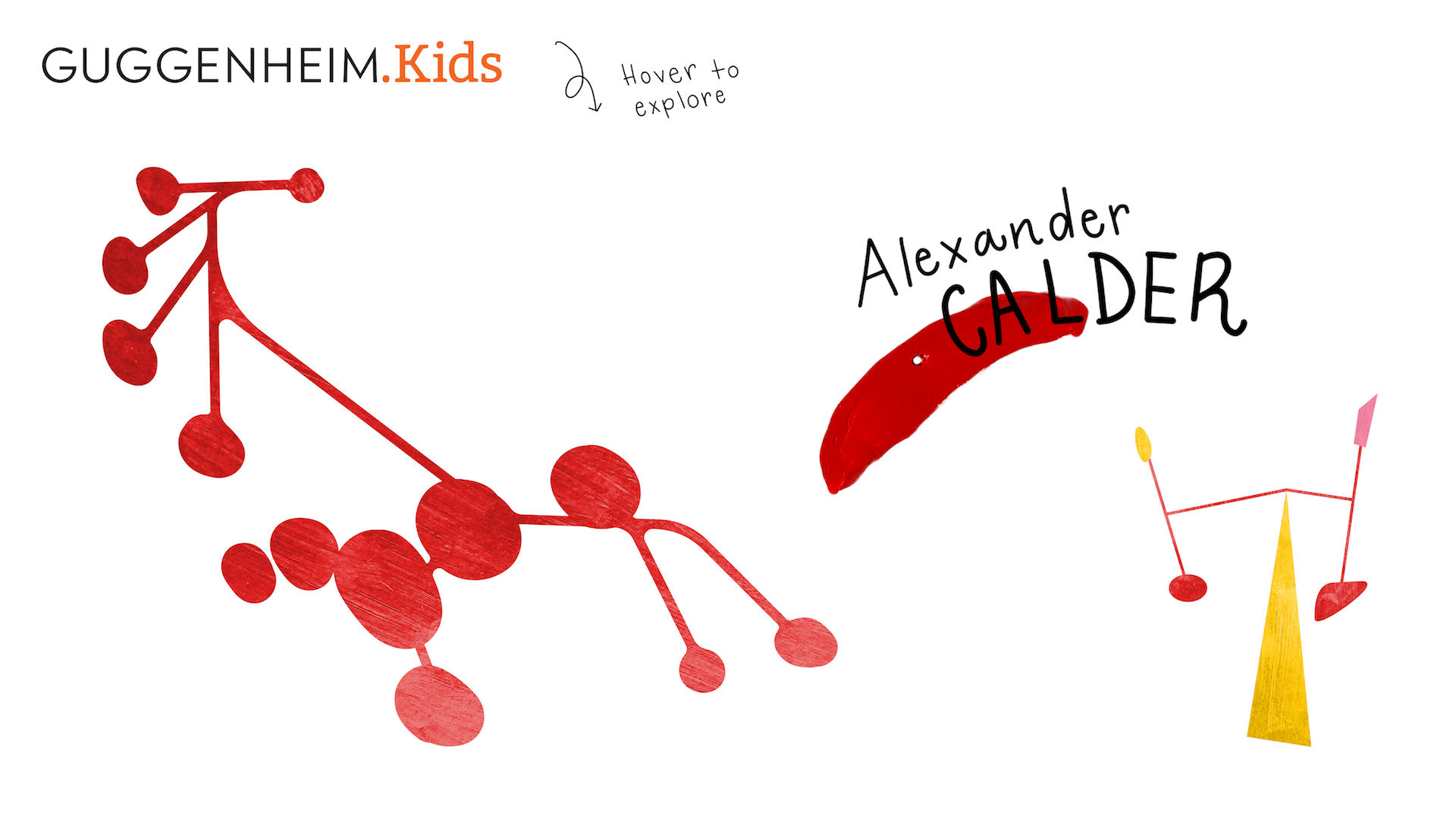 Alexander Calder (red) hover state