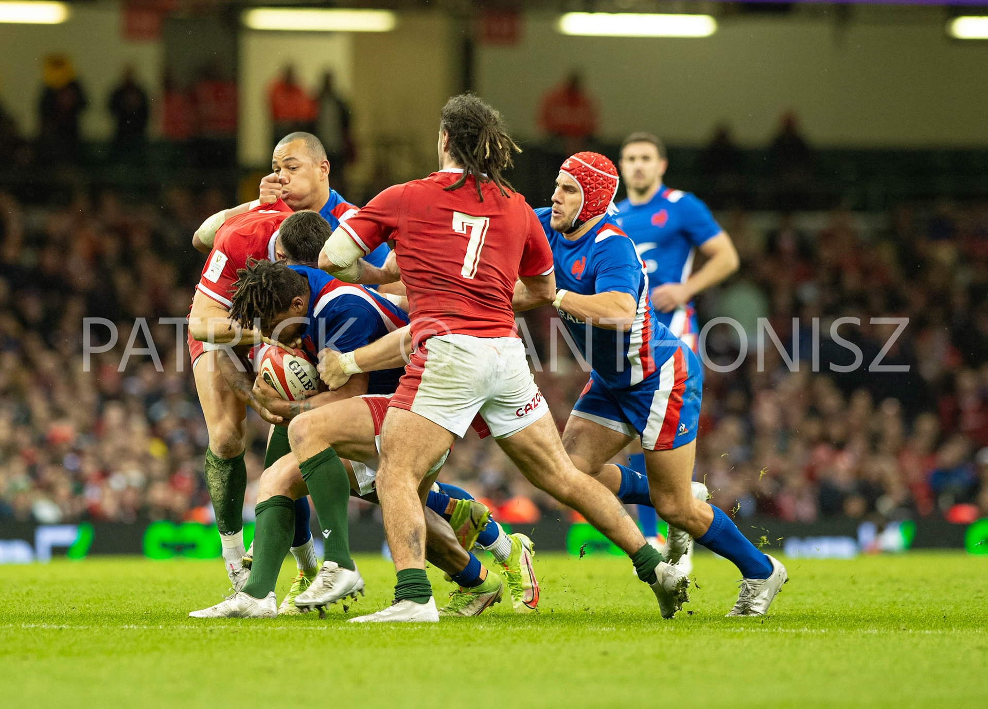 Wales v France  Guinness Six NationsCARDIFF, WALES 2022- March 11:  Wales and France at Principality Stadium on March 11/2022  in Cardiff, Wales.