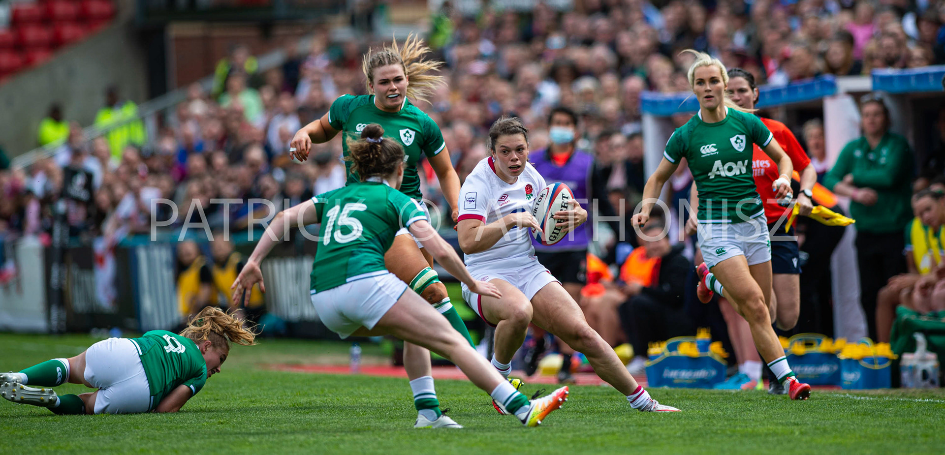 24th - April  2022 : England Vs Ireland round 4    TikTok Women's Six Nations at  Mattioli  Woods Welford Road.