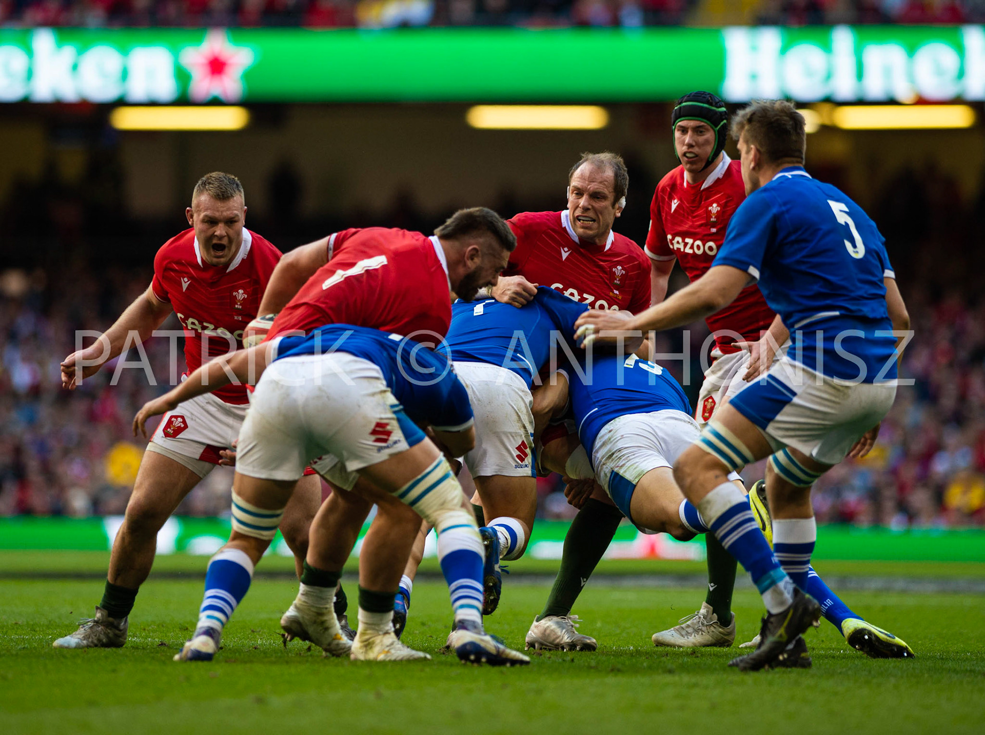 Wales v Italy Guinness Six Nations Cardiff, UK.19th Mar, 2022. Guinness Six Nations Championship 2022 match, Wales v Italy at the Principality Stadium in Cardiff