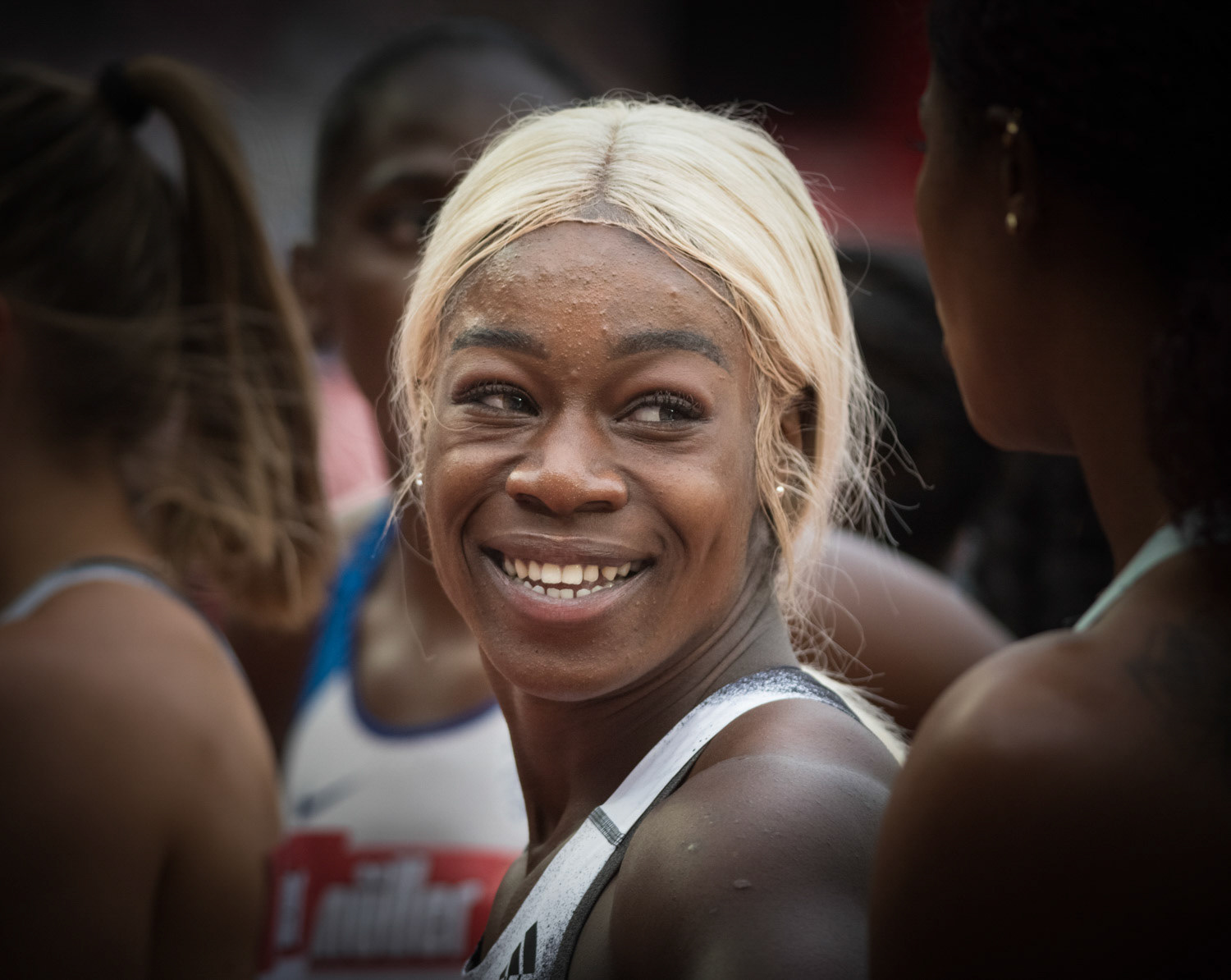 21st July 2019, London Stadium, London, England; Kristal Awuah of Great Britain  competing in the women's 100m IAAF Muller Anniversary Games .