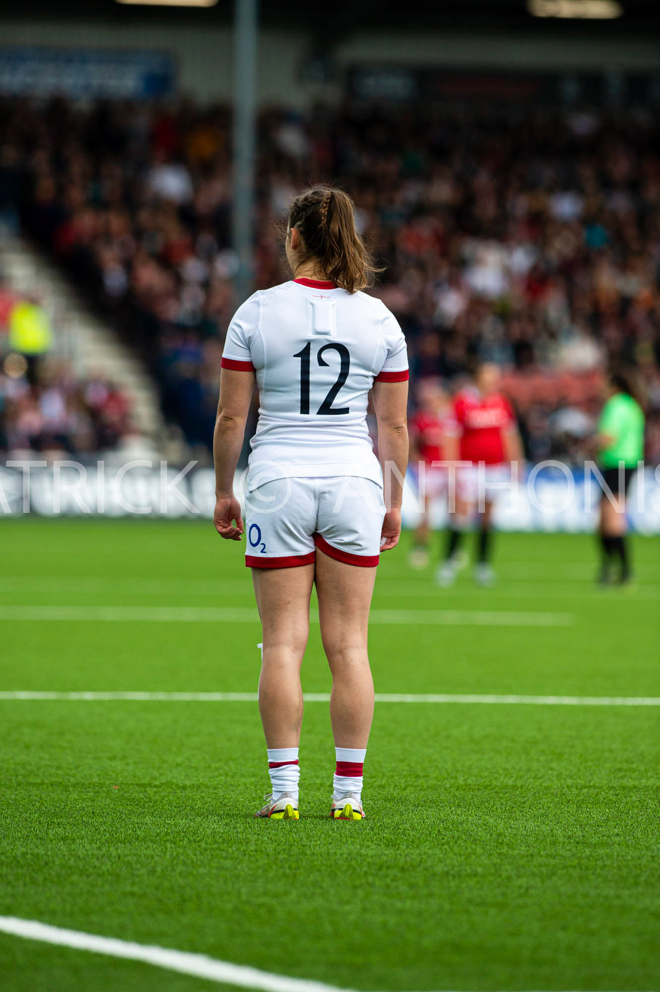 England Vs Wales Six Nations Gloucester 9 April 2022. Helena Rowland of England  seen during the TikTok Women's Six Nations Rugby Championship match, England Red Roses Vs Wales  Rugby at the Kingsholm  Stadium Gloucester