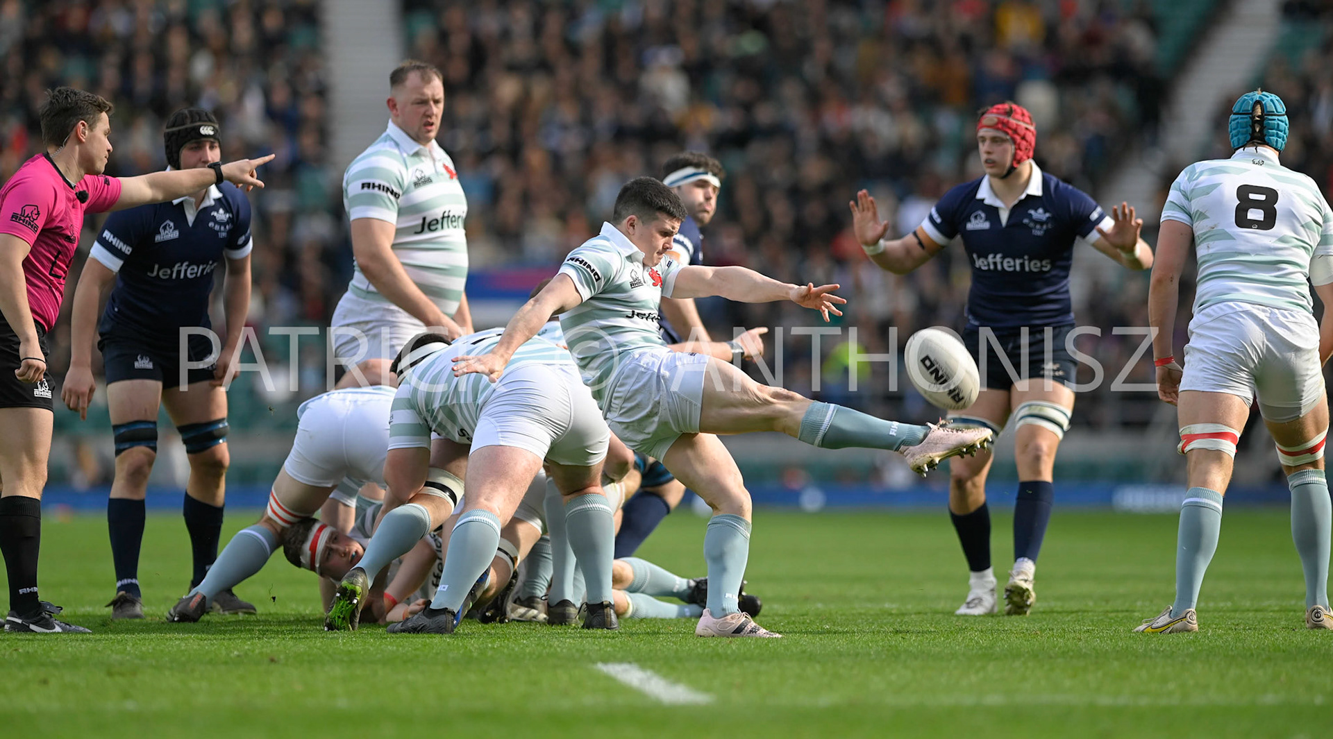 LONDON, ENGLAND March 25: Oxford University vs Cambridge University Men's Varsity match at Twickenham Stadium on Saturday March 25-2023 in London, England.