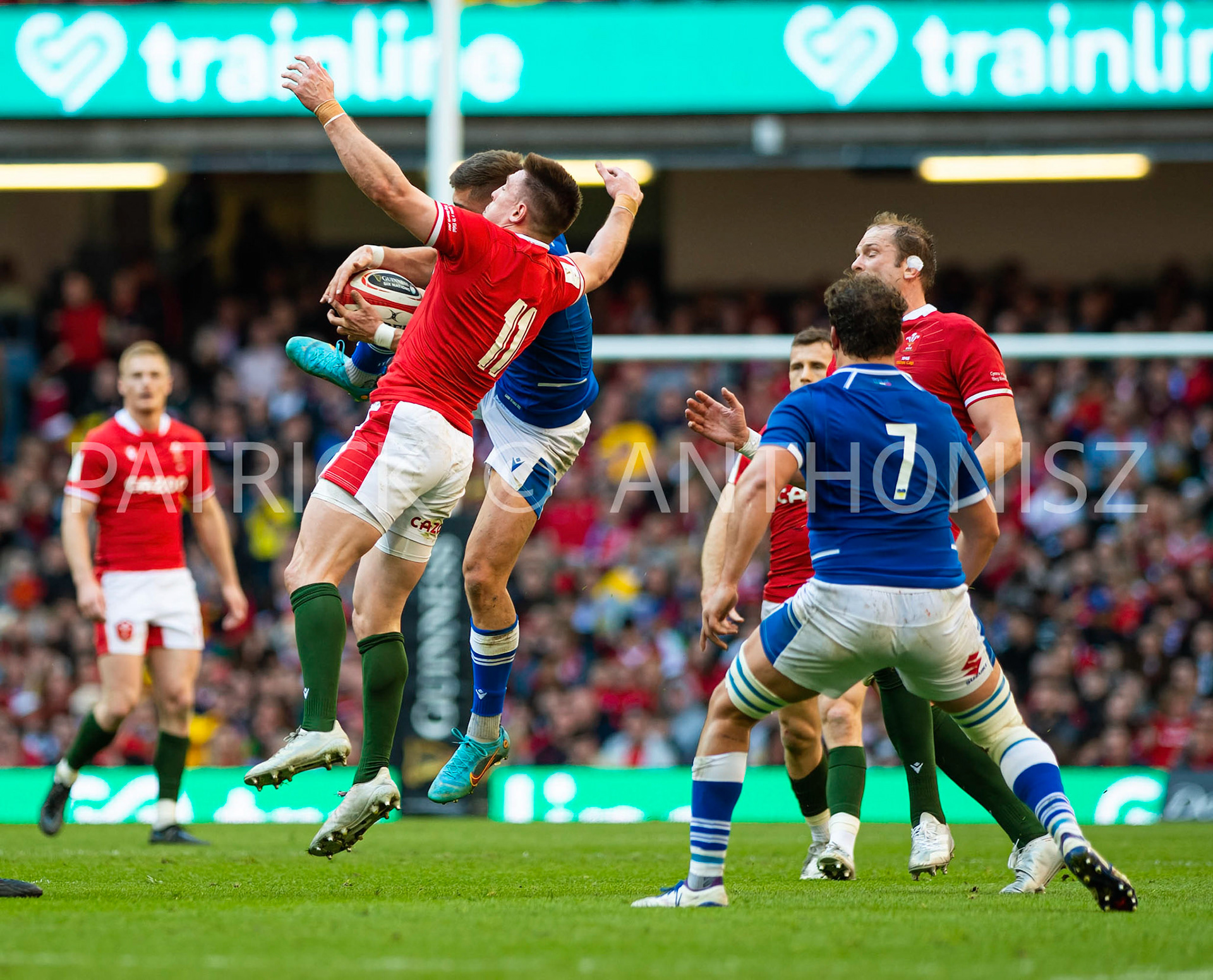 Wales v Italy Guinness Six Nations Cardiff, UK.19th Mar, 2022.Josh Adams of Wales seen in action during the  Guinness Six Nations Championship 2022 match, Wales v Italy at the Principality Stadium in Cardiff