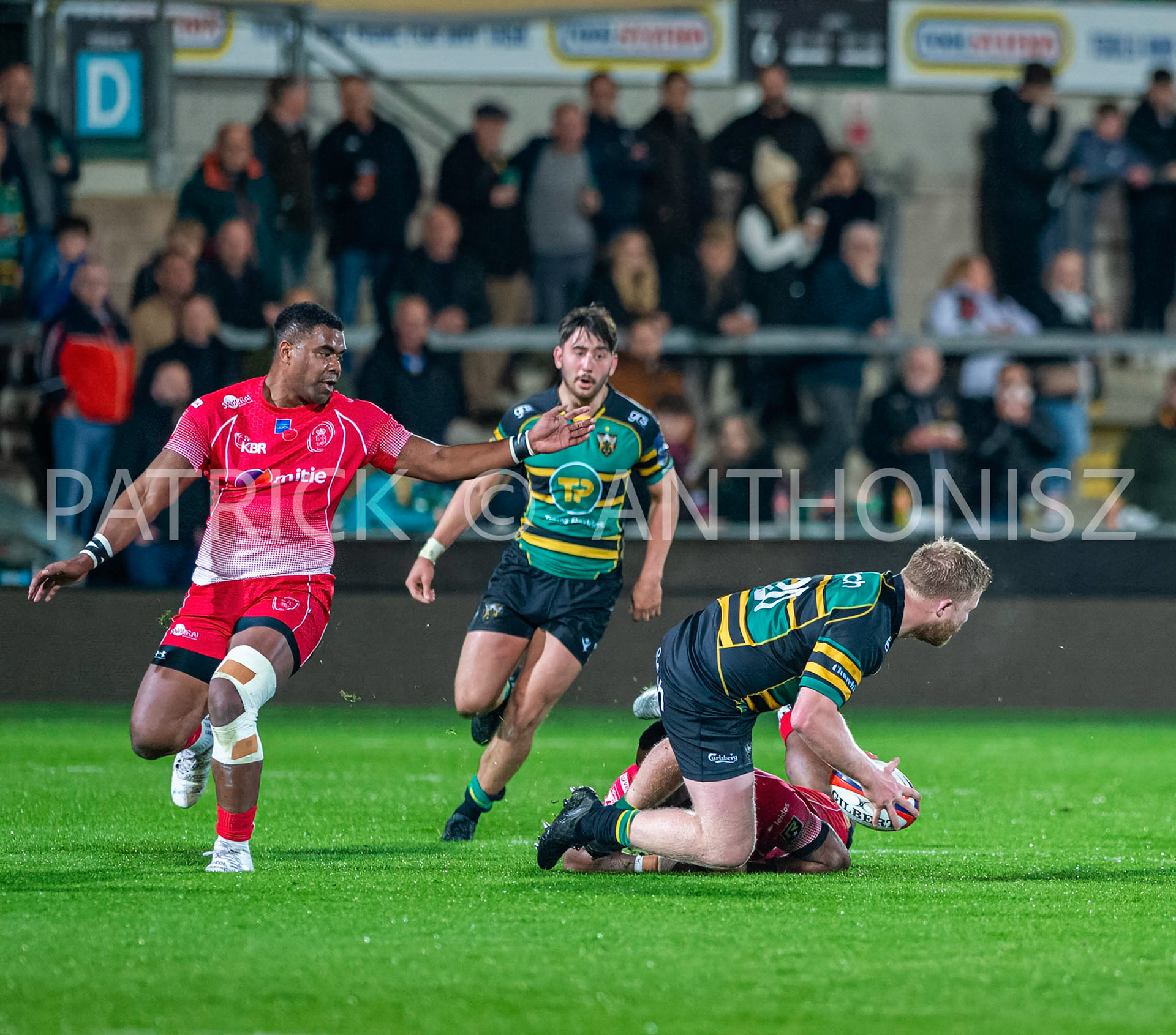 Northampton Saints Vs The British Army Northampton -13-April-2022.  Northampton Saints Vs The British Army at cinch Stadium Franklin's Gardens .