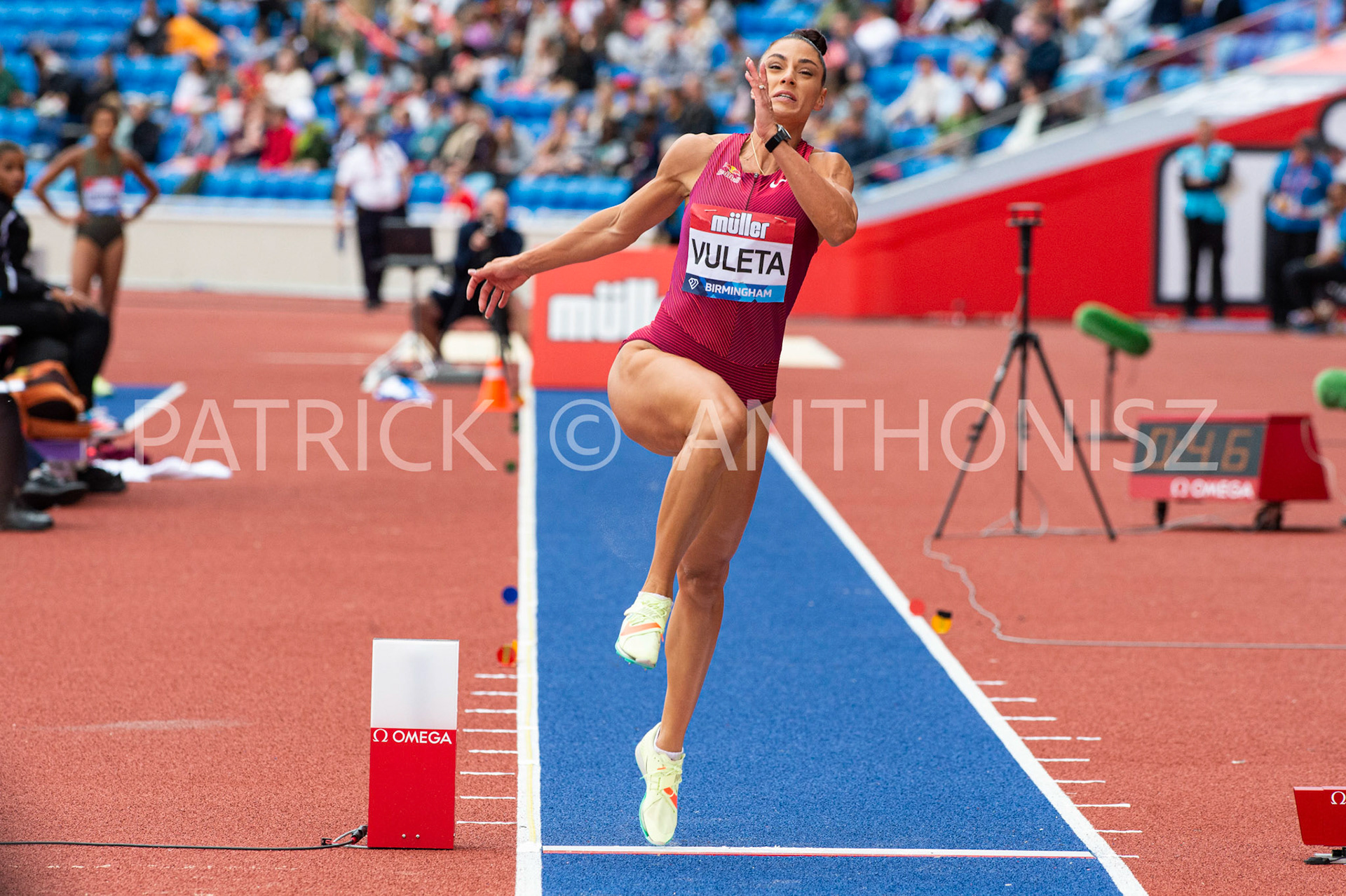 21-MAY-2022  Ivana Vuleta seen during the Women Long Jump Event   at the Muller Birmingham  Diamond League   Alexander Stadium,  Perry Barr, Birmingham