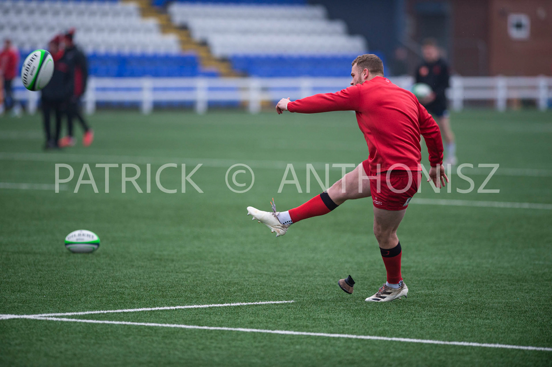BUTTS PARK ARENA Coventry ,England 15th of January 2022 :  Greene King IPA Championship  match Round 14 between Coventry Rugby Vs Hartpury University  at Butts Park Arena Coventry UK .Final score: Coventry Rugby  34:  33 Hartpury University Rugby .