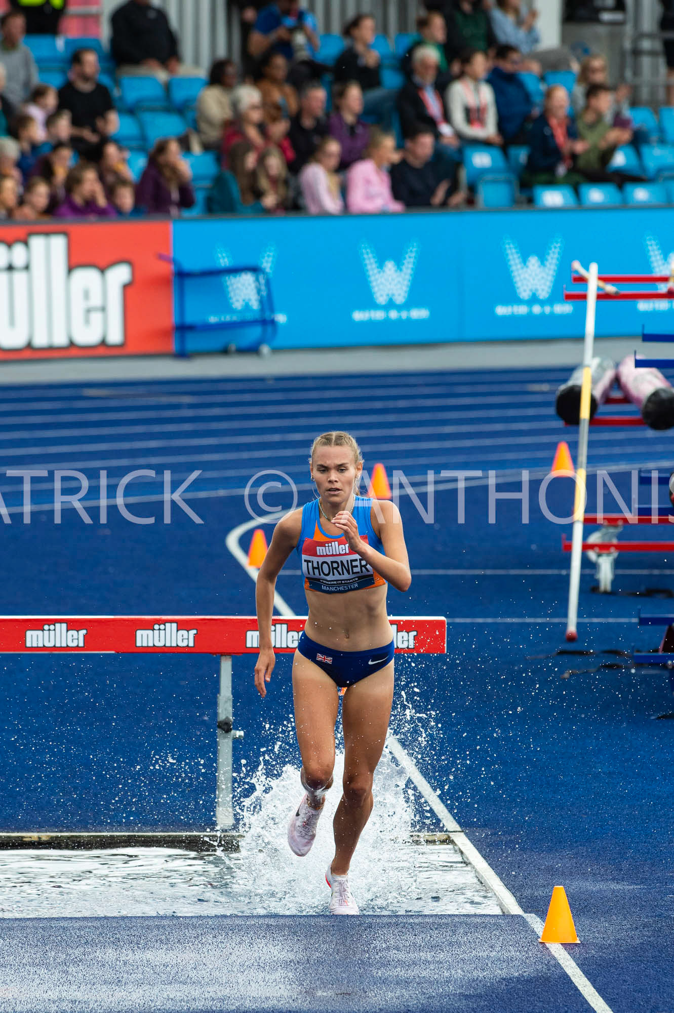 26-6-2022: Day 3   Women' s 3000 m Steeplechase - Final  THORNER Elise of YEOVIL OLIYMPIADS 3rd  place in 9:57.06 at the Muller UK Athletics Championships MANCHESTER REGIONAL ARENA – MANCHESTER