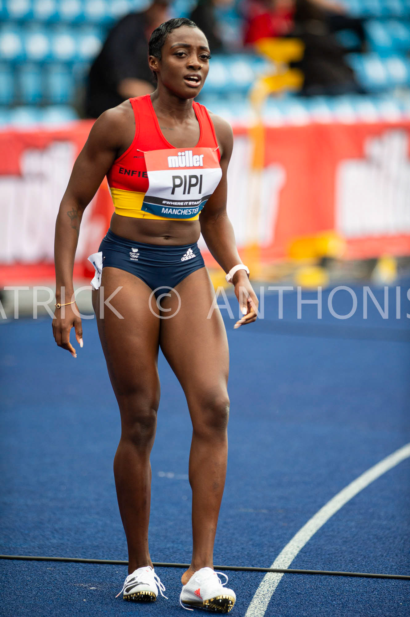 24-6-2022: AMA PIPI  during the 400 M Heat 3 at the  Muller UK Athletics Championships in MANCHESTER REGIONAL ARENA – MANCHESTER