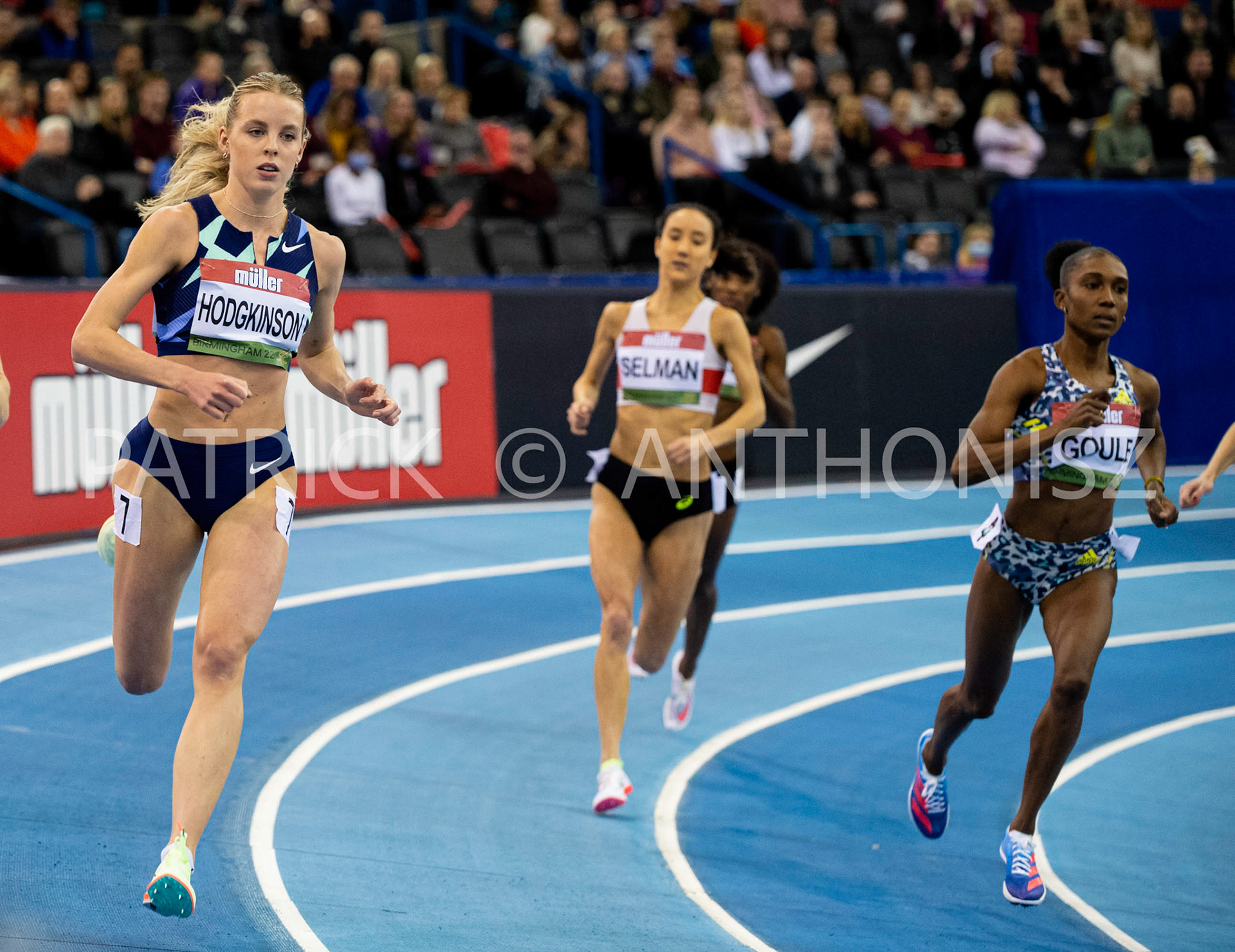 Saturday 19 February : KEELY HODGKINSON GBR in the 800 Metres Womens  at the Müller Indoor Grand Prix Birmingham  at the Utilita Arena Birmingham