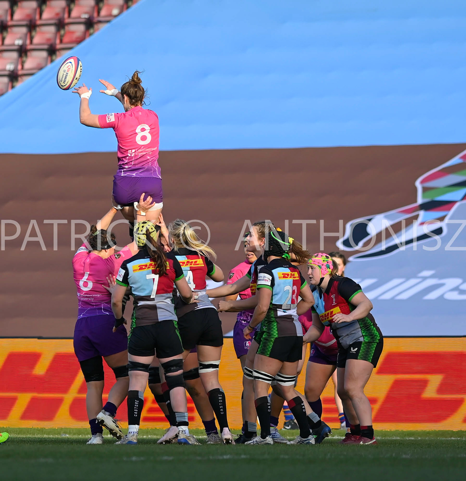 Twickenham, stoop ENGLAND :Sarah Hunter of Loughborough during the Women's Allianz Premiership 15's match between Harlequins Vs Loughborough Lightning Twickenham Stoop Stadium England 5–02-2023